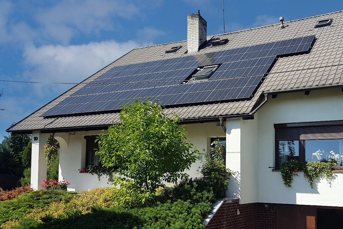 Fotovoltaická elektrárna na rodinném domě